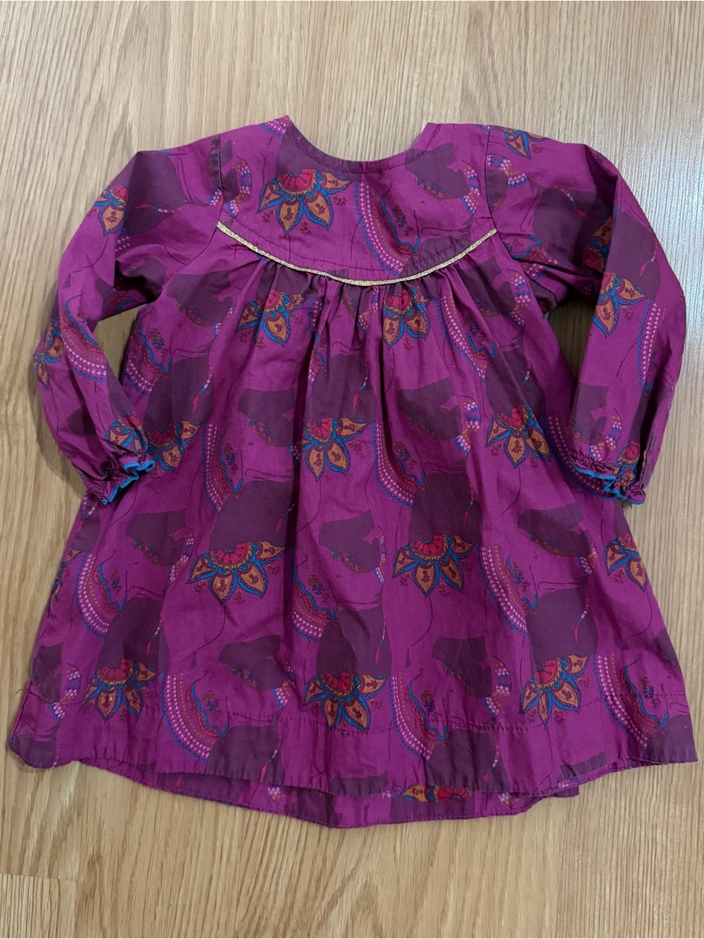 Pink Chicken Floral Long Sleeve Dress Bsby Girl 6 months